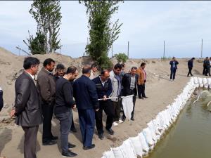 بازدید مدیران عامل تعاونیهای صیادی پره استان از پروژه شیل گذاری و تکثیر طبیعی ماهی سفید در رودخانه های غرب مازندران