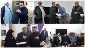 حضور مدیرکل شیلات مازندران ، معاونین و اعضای ستادهفته دولت در جمع دوخانواده شهید و آزاده شیلاتی