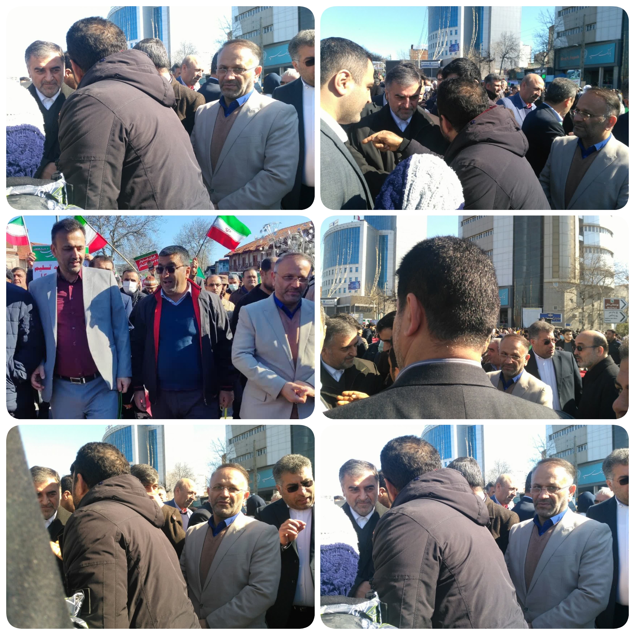 حضور مدیرکل شیلات مازندران بهمراه استاندار در راهپیمایی ۲۲ بهمن ماه درمرکز استان 